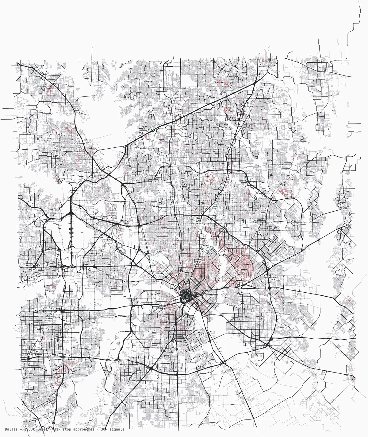 Dallas road network