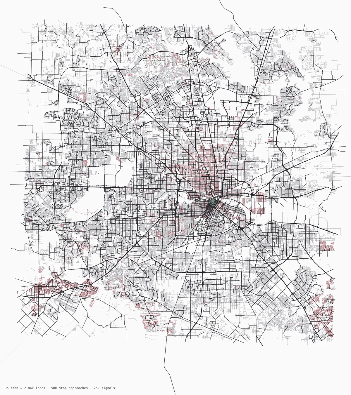 Houston road network
