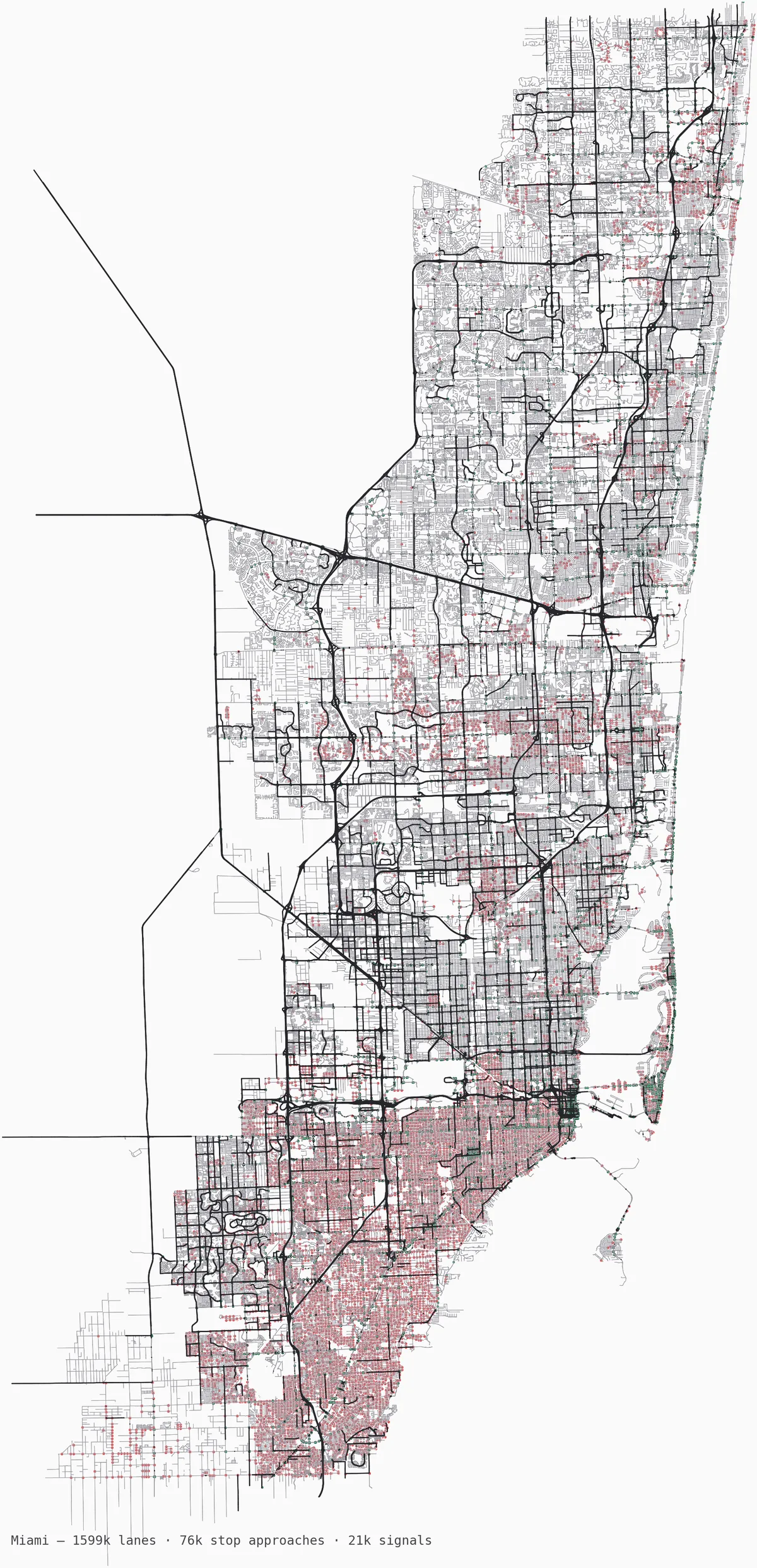 Miami road network